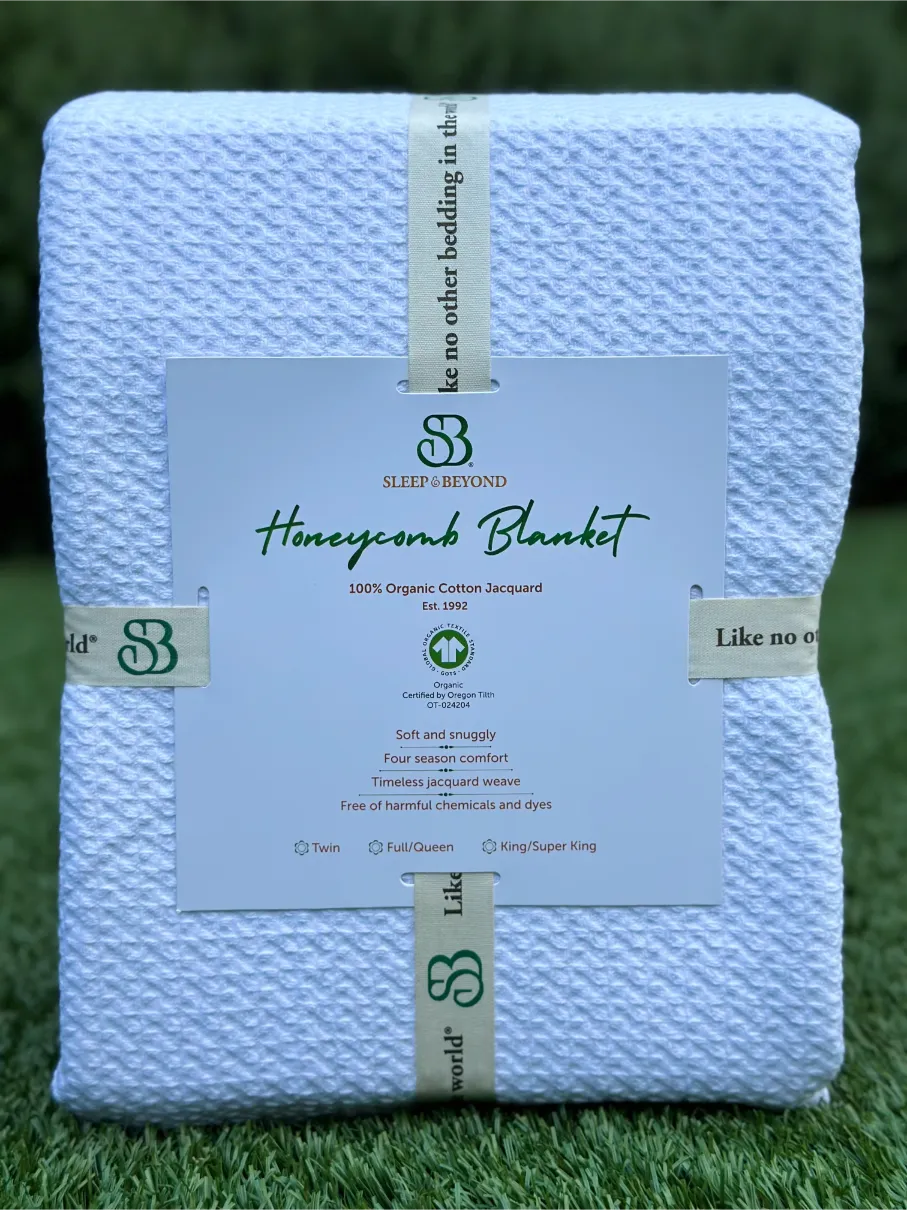 Organic Cotton Honeycomb Blanket - Image 6