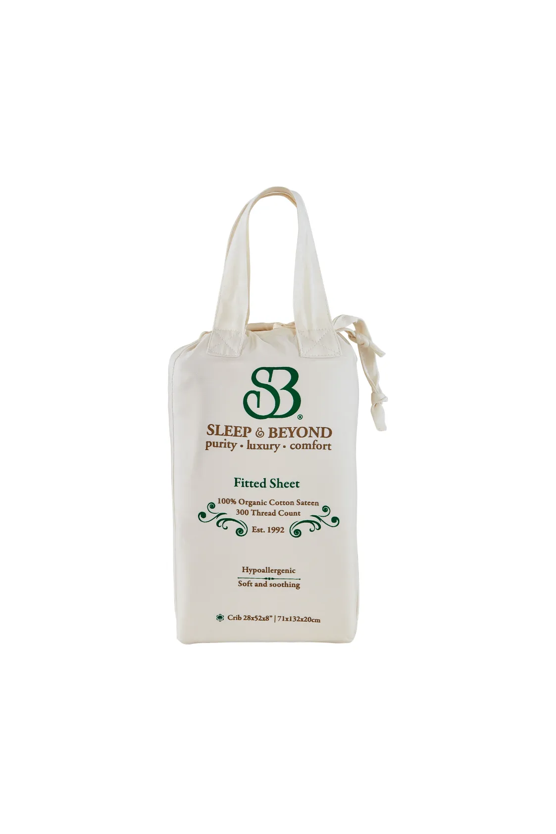 300TC Organic Cotton Sateen Fitted Sheet - Image 4